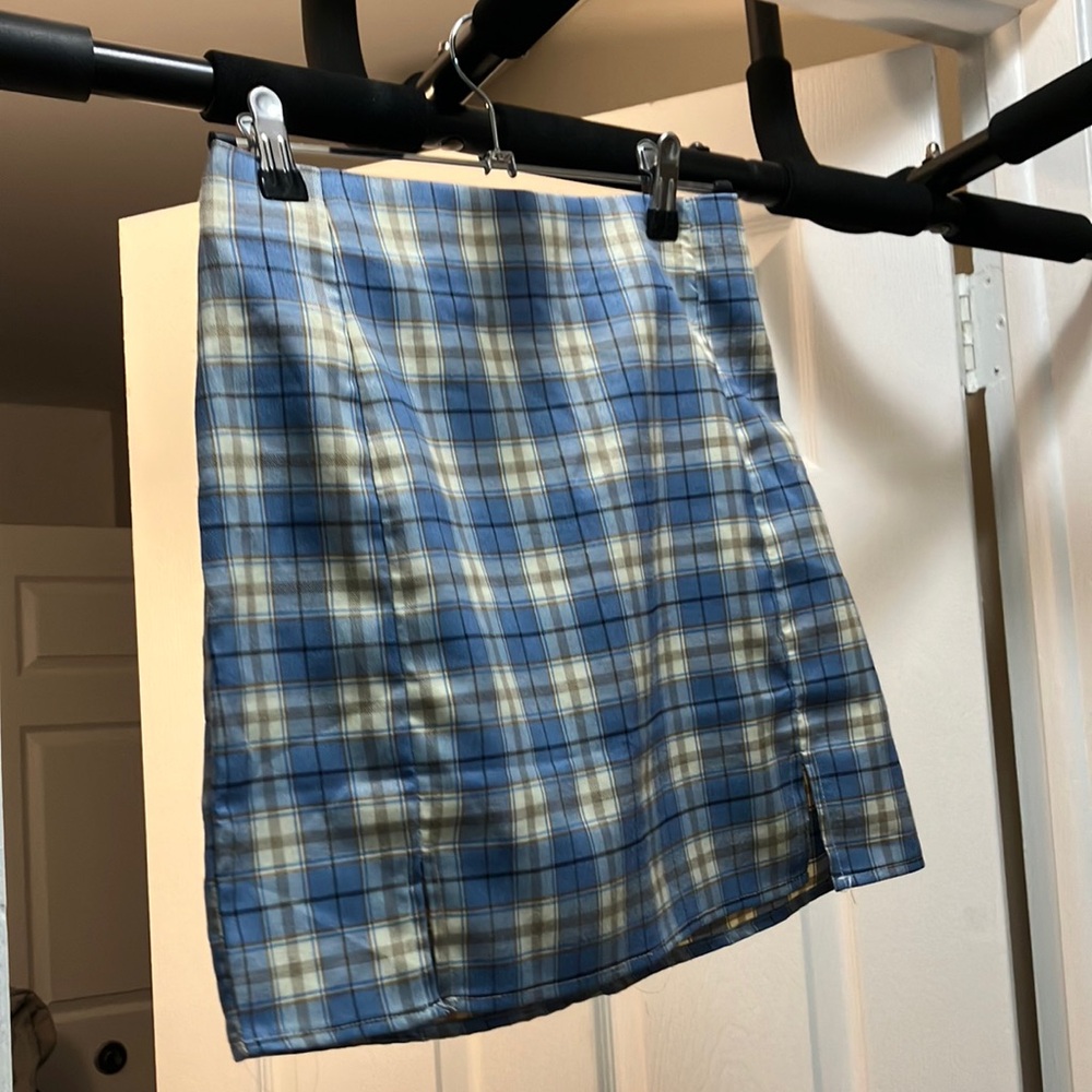 Blue Plaid Women's Skirt
